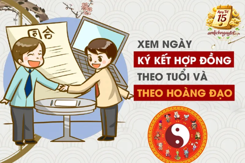 Minh họa lý do xem ngày ký hợp đồng