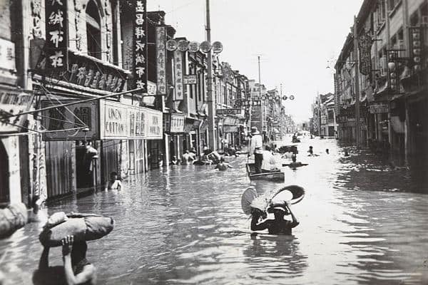Minh họa sự kiện phá đê Hoa Viên Khẩu