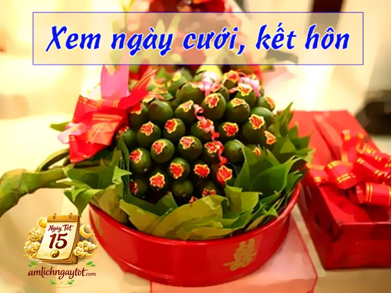 Cô dâu chú rể xem ngày cưới