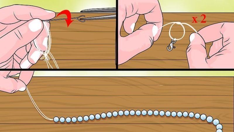 Cách xỏ ngọc trai vào vòng